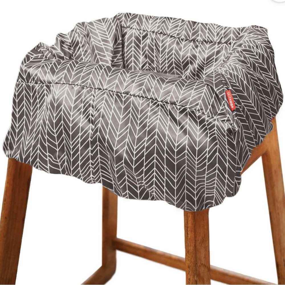 Skip Hop Gray Herringbone High Chair/Cart Cover